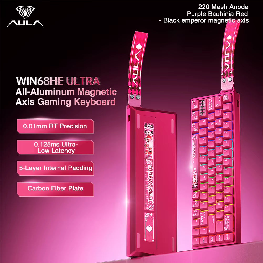 WIN68HE Ultra Gaming Keyboard Full CNC Aluminum Case Rapid Trigger 8K Return Esports High-End Custom Version