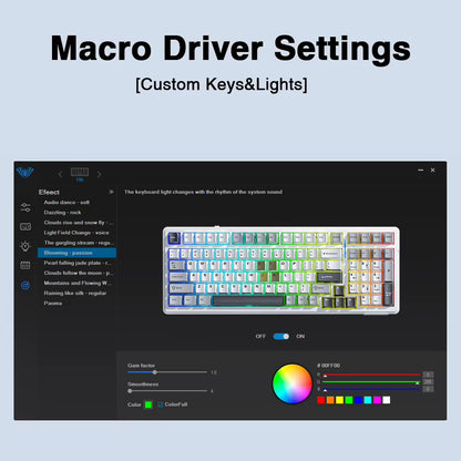 F99 Gaming Mechanical Keyboard Three Mode 2.4G Wireless Bluetooth Wired Hot Swap PBT Gasket RGB for Games Typing 99 Keys
