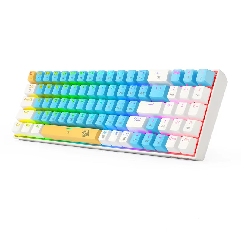 K688 Gaming Mechanical Keyboard RGB Backlit 78 Keys Swith Anti-Dust Proof Switches Hot Swappable Ergonomic for PC Gamer