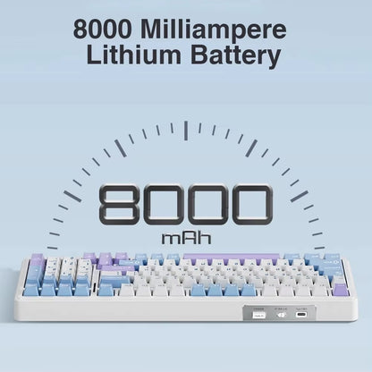 F99 Gaming Mechanical Keyboard Three Mode 2.4G Wireless Bluetooth Wired Hot Swap PBT Gasket RGB for Games Typing 99 Keys