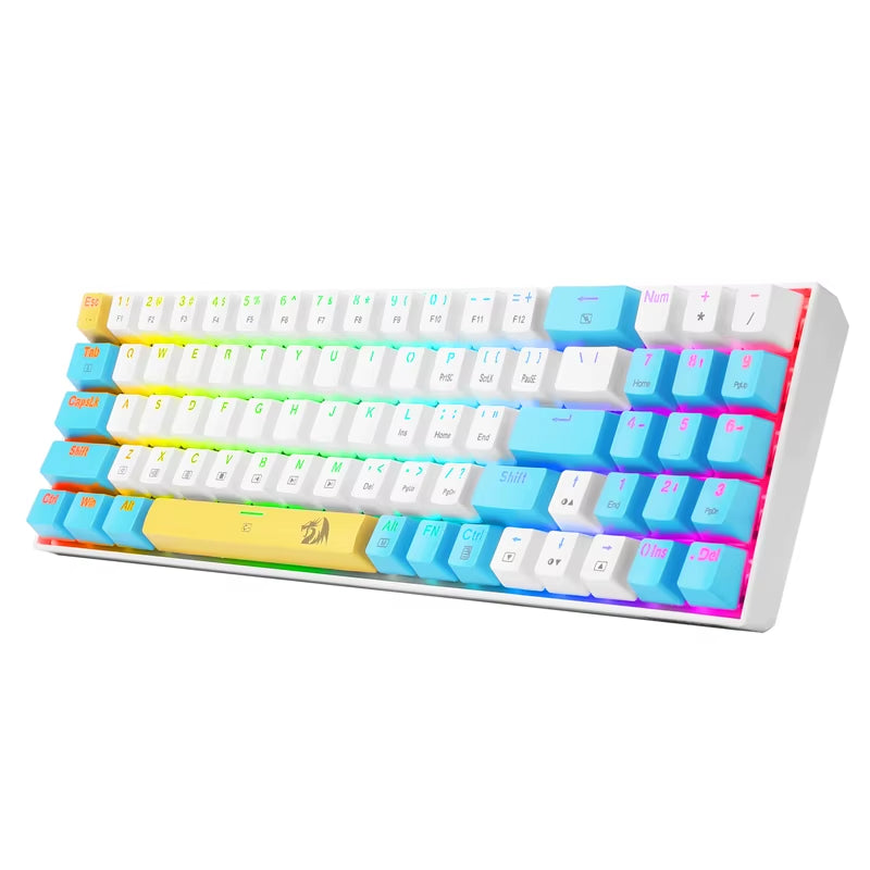K688 Gaming Mechanical Keyboard RGB Backlit 78 Keys Swith Anti-Dust Proof Switches Hot Swappable Ergonomic for PC Gamer