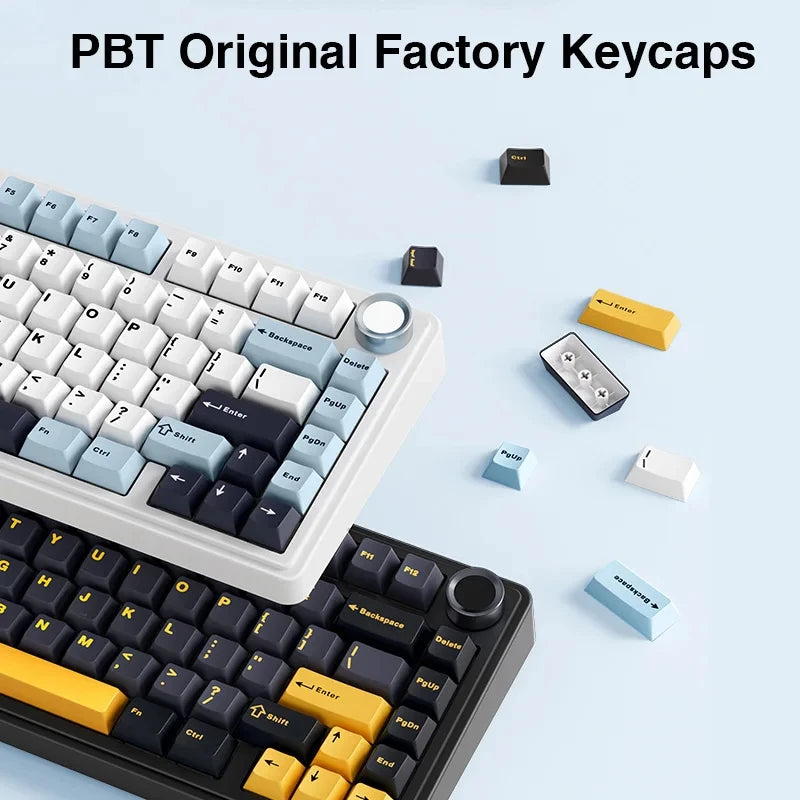 F75 Mechanical Keyboard Wired/2.4G Wireless/Bluetooth RGB PBT 75% Layout OEM Profile Gasket Customized Pc Gaming Keyboard