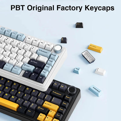 F75 Mechanical Keyboard Wired/2.4G Wireless/Bluetooth RGB PBT 75% Layout OEM Profile Gasket Customized Pc Gaming Keyboard