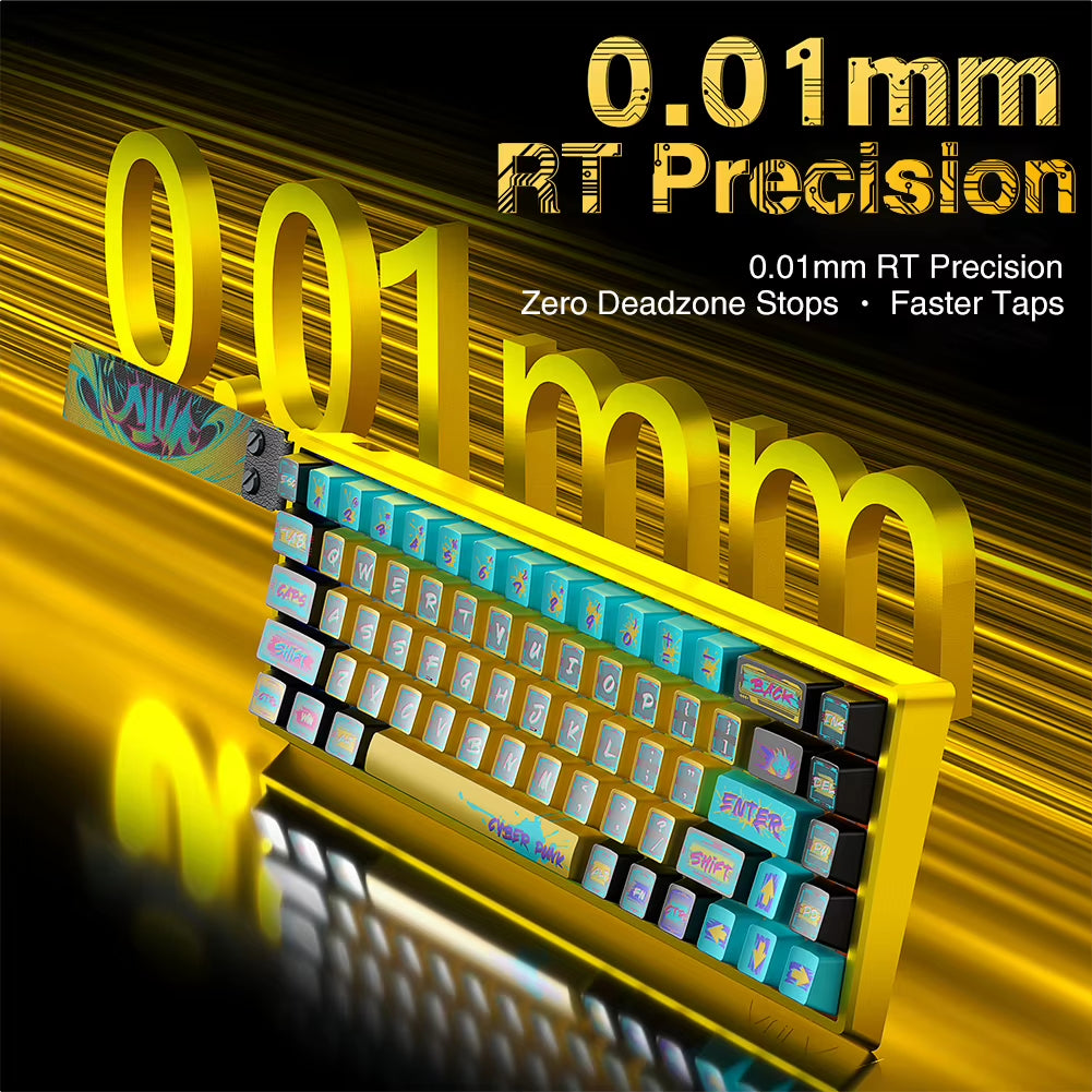 WIN68HE Ultra Gaming Keyboard Full CNC Aluminum Case Rapid Trigger 8K Return Esports High-End Custom Version